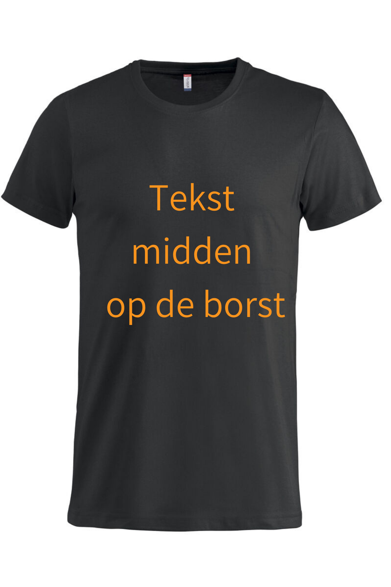 Bedrukken tekst korte mouw