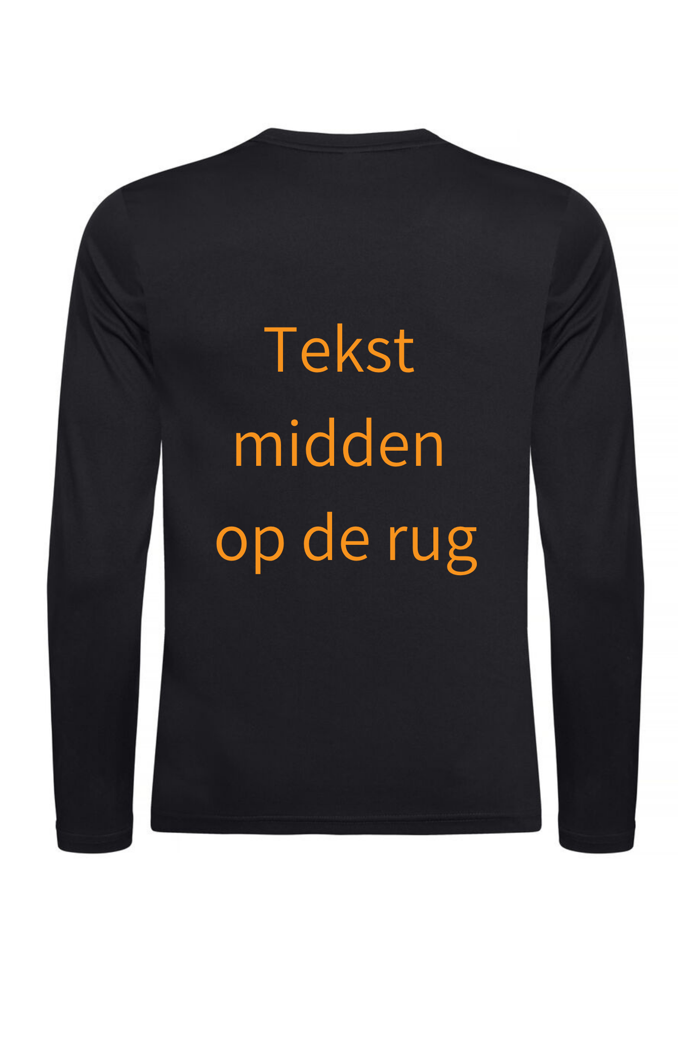 Bedrukken tekst lange mouw