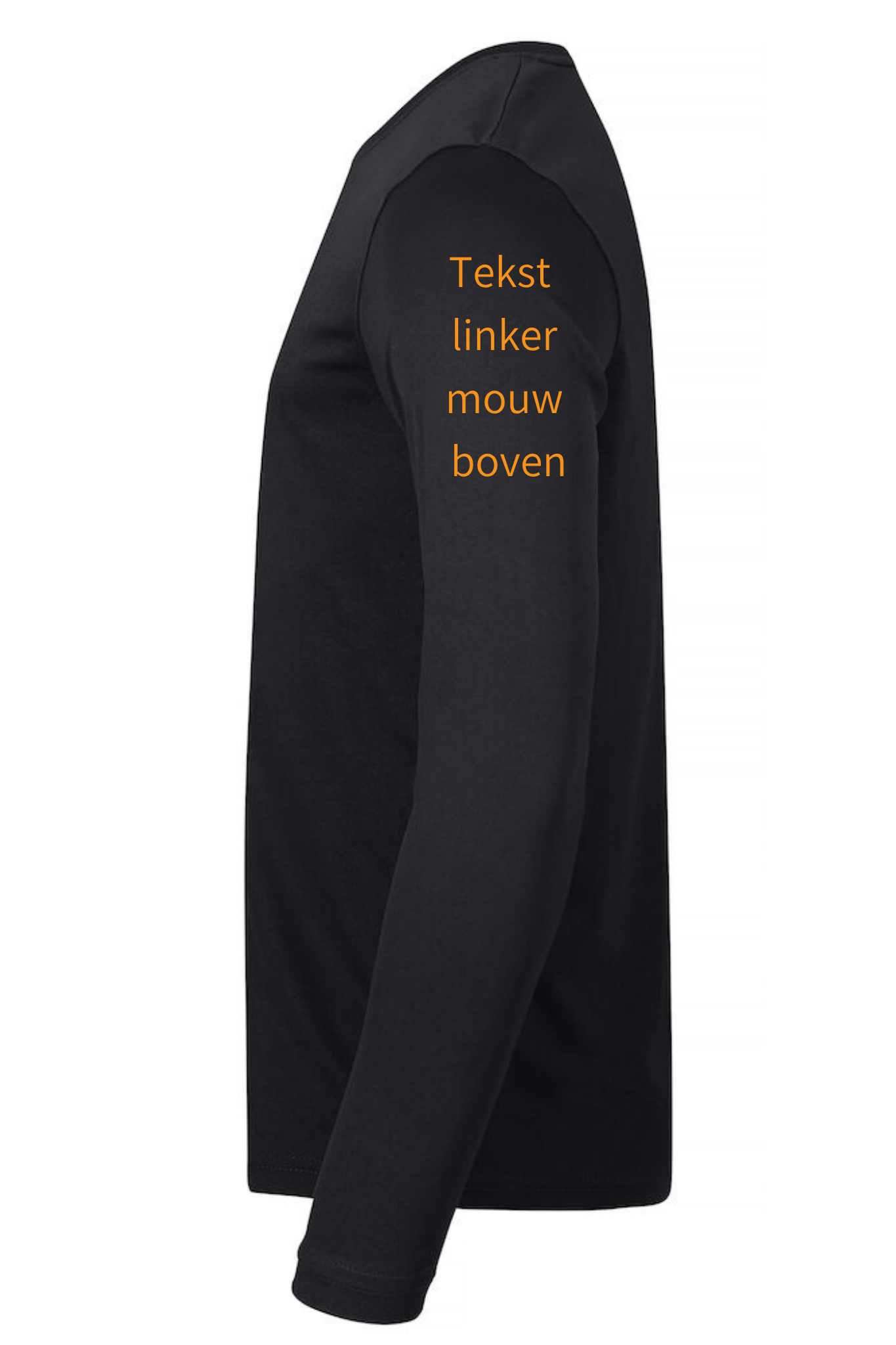 Bedrukken tekst lange mouw